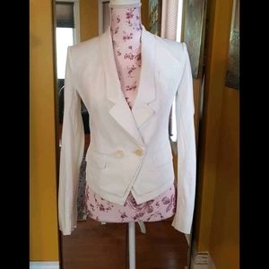 BCBG white blazer XS